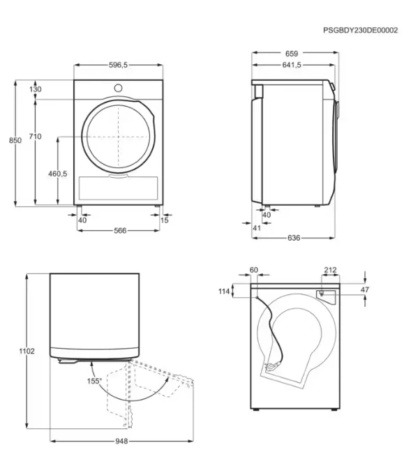Džiovyklė Electrolux EW9D587KCE