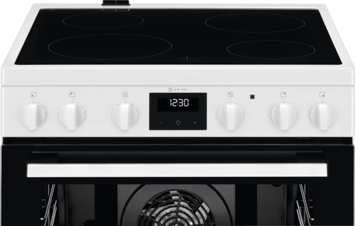 60 cm pločio baltos spalvos el keraminė viryklė Electrolux LKR64023AW
