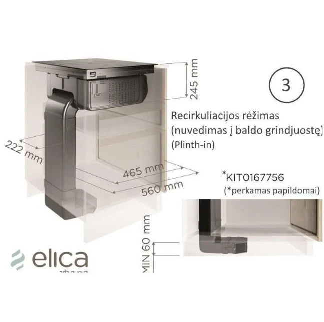 Recirkuliacijos komplektas Elica KIT0167756