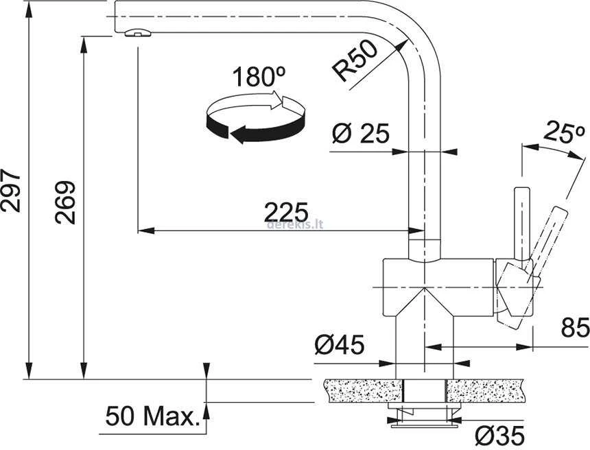 Maišytuvas Franke Atlas Neo Sensor 115.0625.525