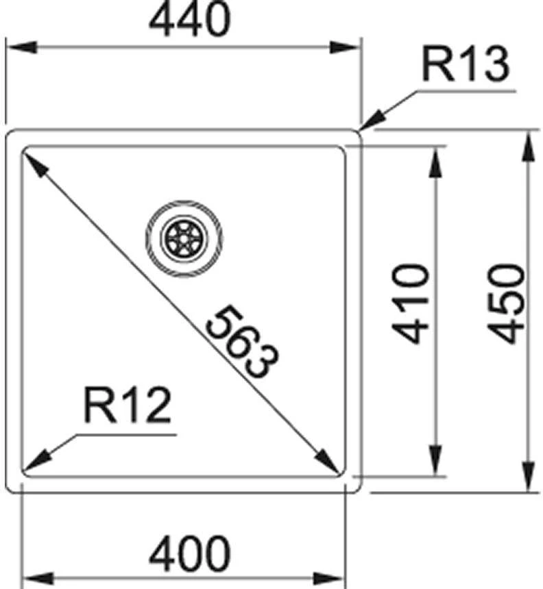 Plautuvė Franke BXX 210/110-40 127.0375.252
