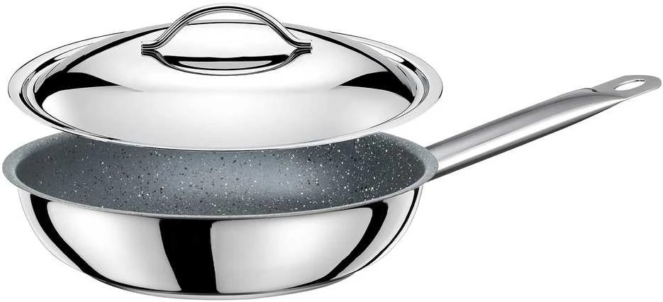 Elotouch Frying pan Granite su dangčiu, 20 cm, Exclusive