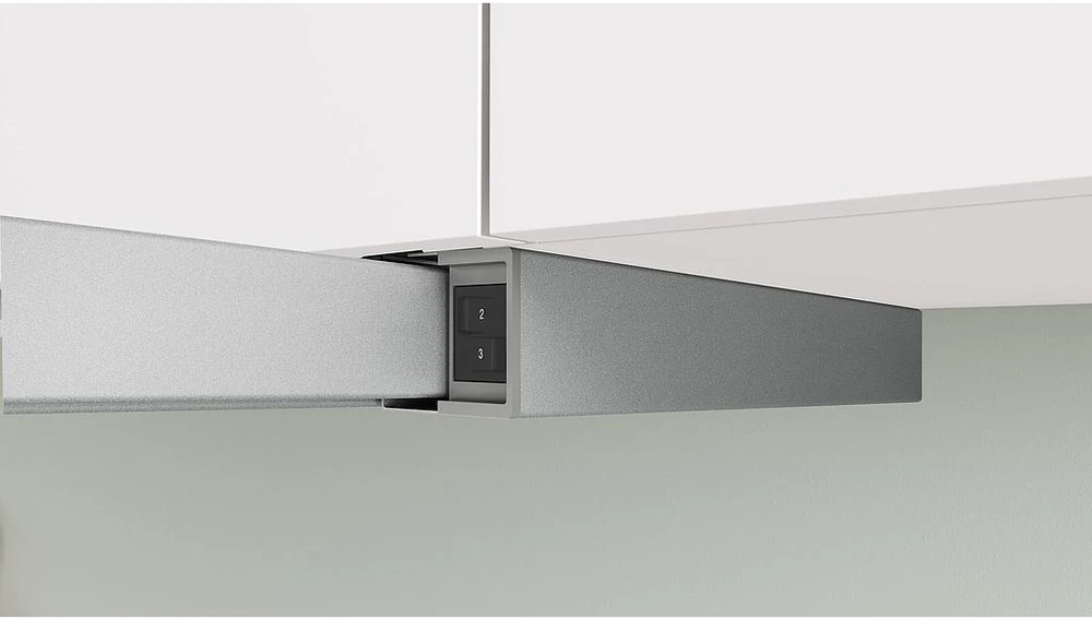 Bosch Serie 2 DFM064W55 gartraukis Semi built-in (pull out) Metallic, Sidabrinis 394 m³/h
