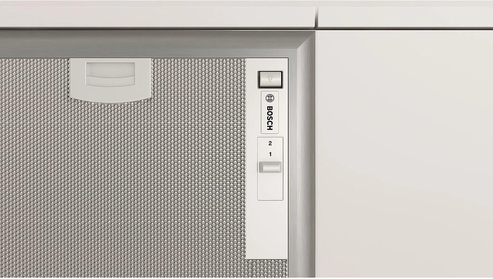 Bosch Serie 4 DHL555BM gartraukis Built-in Metallic, Sidabrinis 604 m³/h