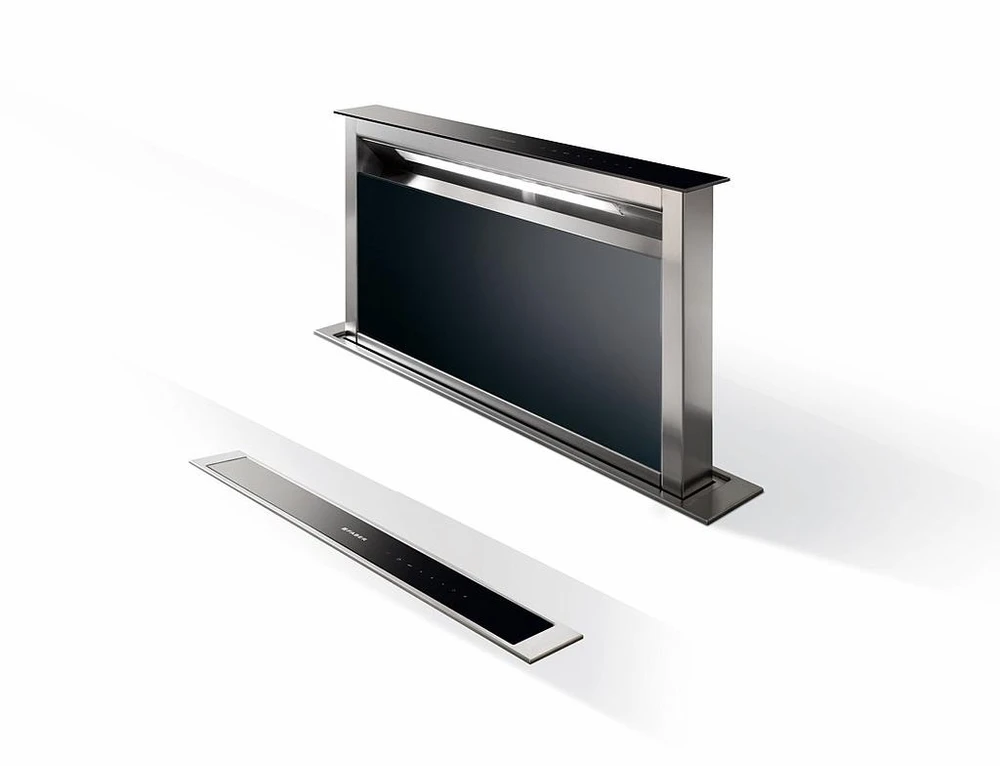 Gartraukis FABER | FABER FABULA EVO+BH A90, Juodas/Stiklas, LIETIMO TALPINĖ, 1 Led LV 4000K, 90 cm