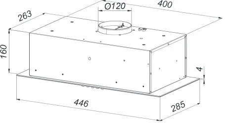 Įmontuojamas gartraukis Schlosser TN45PBWH GLASS
