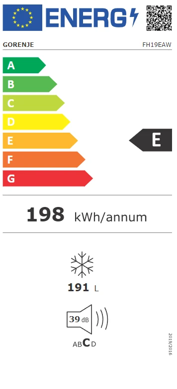 Šaldiklis Gorenje FH19EAW