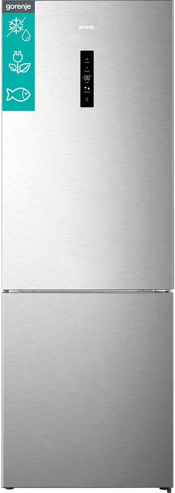 Šaldytuvas Gorenje NRK720EAXL4 fridge-šaldiklis Freestanding 495 L E Pilkas