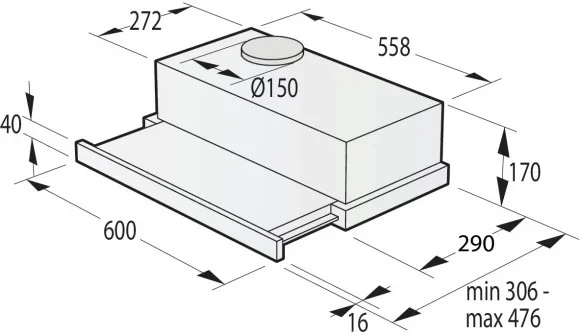 Gartraukis Gaubtas GORENJE TH60E3B