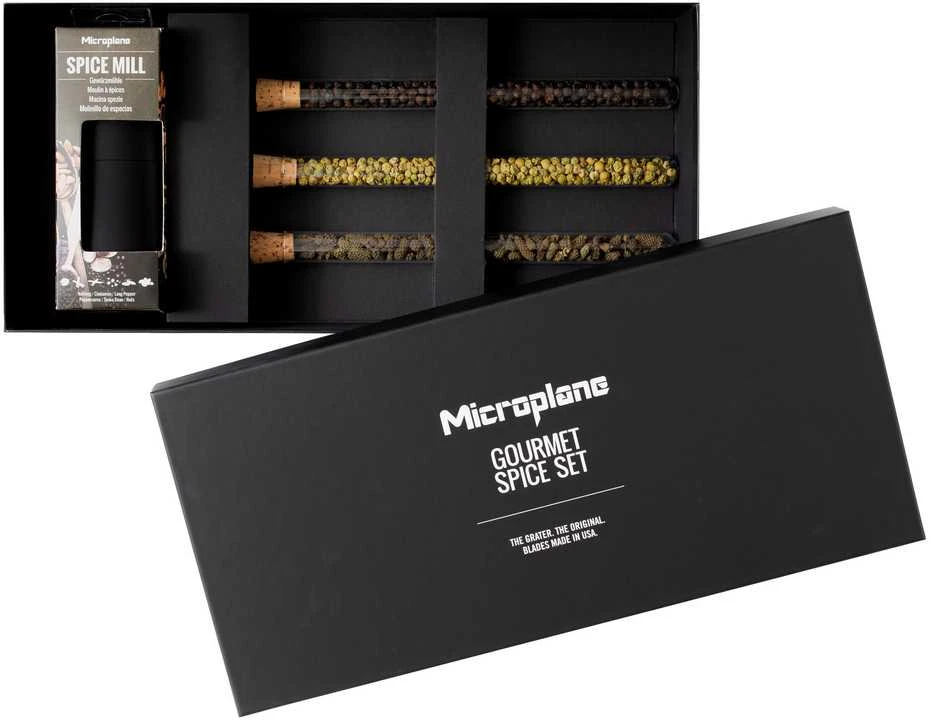 Microplane Malūnėlis ir 3 rūšių pipirų rinkinys, „Gourmet“