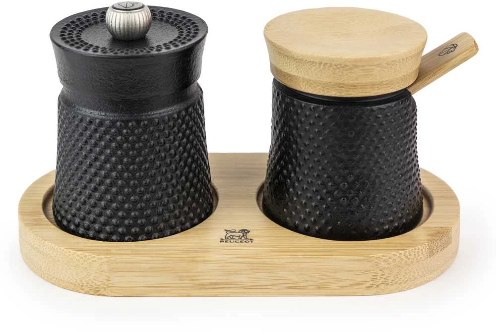 Peugeot Grinder set, 8 cm, stand, Bali Cast Iron