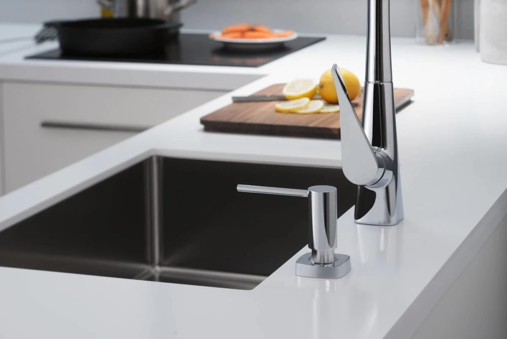 Virtuvinis maišytuvas su ištraukiama žarna Hansgrohe Metris Select M71 73802800