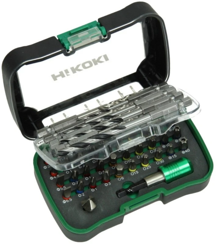 Hikoki Accessories Grąžtų ir sukimo antgalių rinkinys Hikoki 750365; 1/4''; 25 mm; 50 vnt.