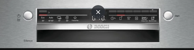 Bosch SMU2HVS06E Serija 2, Indaplovė, montuojama iš apačios, 60 cm, Šlifuotas plienas