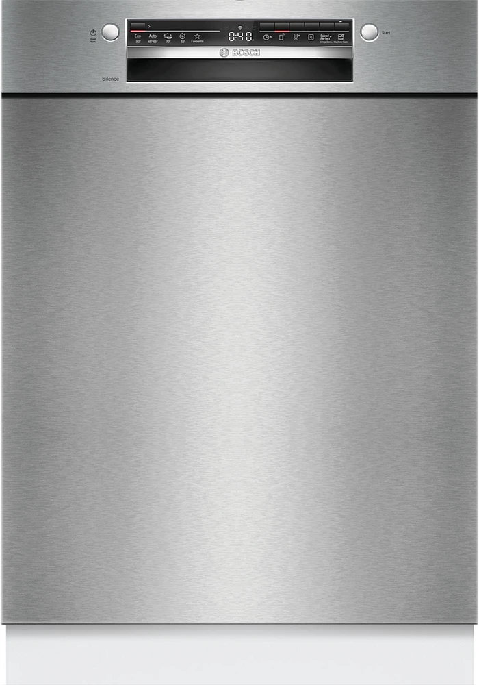 Bosch SMU2HVS06E Serija 2, Indaplovė, montuojama iš apačios, 60 cm, Šlifuotas plienas