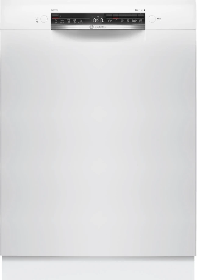 Bosch SMU2HVW02S Serija 2, Indaplovė, montuojama iš apačios, 60 cm, Balta