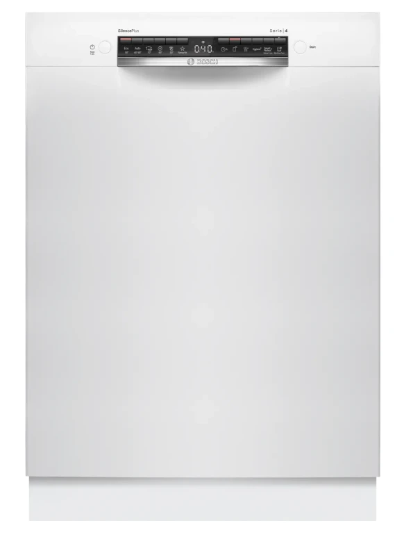 Bosch SMU4HMW02S Serija 4, Indaplovė, montuojama iš apačios, 60 cm, Balta