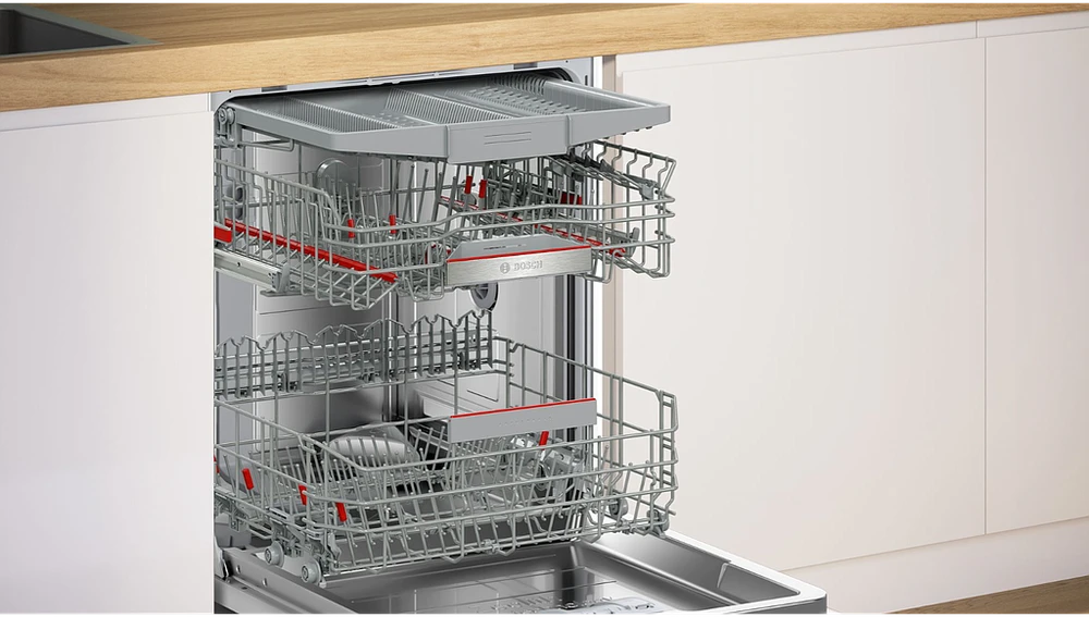 Bosch 38574 SMU6ZCW16E Serija 6, Indaplovė, montuojama iš apačios, 60 cm, Balta