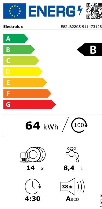 Indaplovė ELECTROLUX E82LB220S