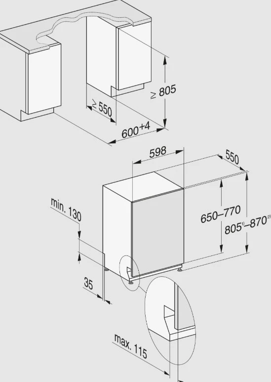Indaplovė MIELE G 7260 SCVi, 12440270/12338140