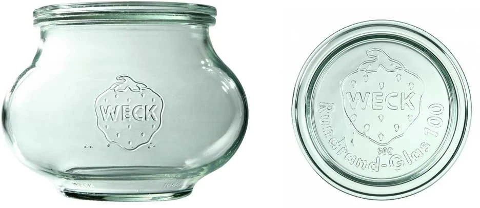 Weck Stiklainis, 1062 ml, su dangteliu, „Deco“, 4 vnt.