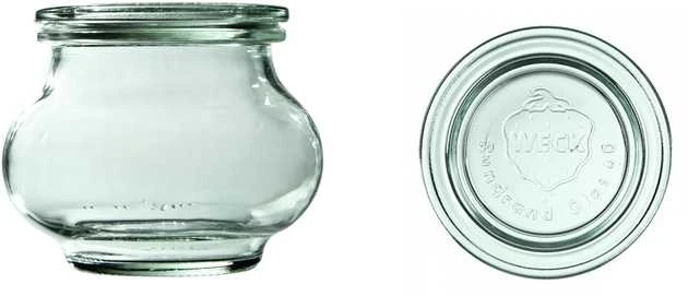 Weck Stiklainis, 220 ml, su dangteliu, „Deco“, 12 vnt.
