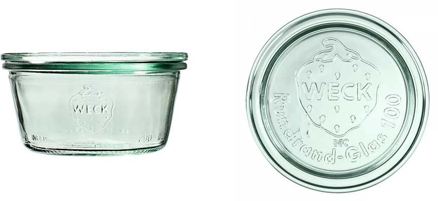 Weck Stiklainis, 290 ml, su dangteliu, formelė, 6 vnt.