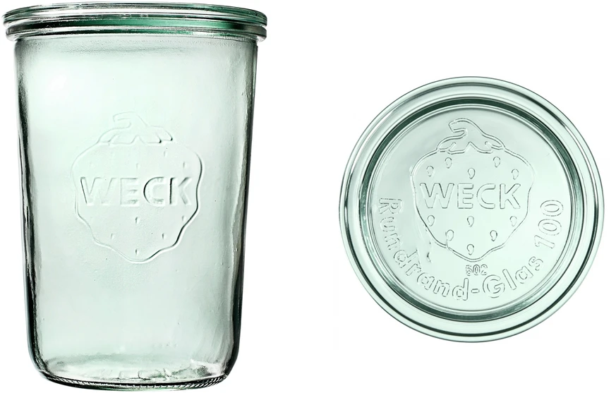 Weck Stiklainis, 850 ml, su dangteliu, formelė, 6 vnt.
