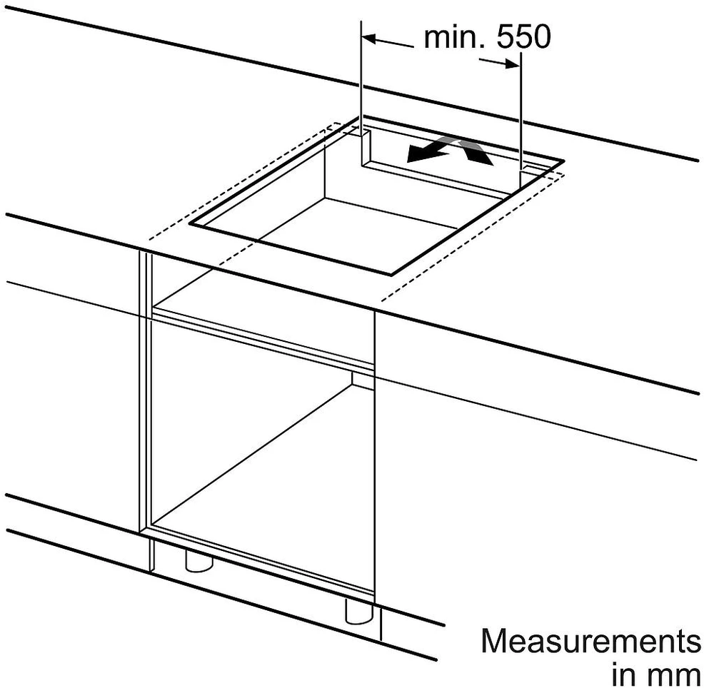 Bosch PIE61ABB5E Serija 4, Indukcinė kaitlentė, 60 cm