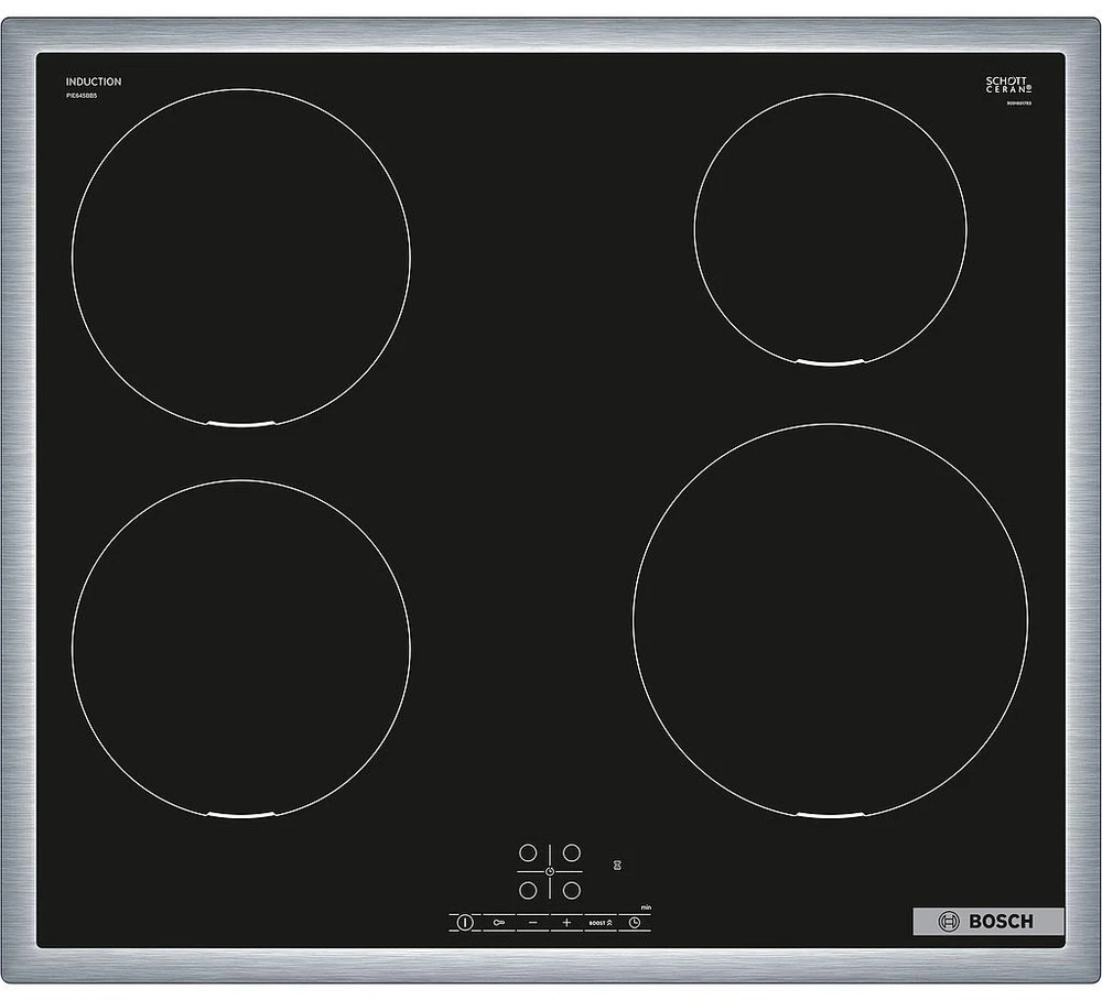 Bosch Serija 4 indukcinė kaitlentė su plieniniu rėmu, 60 cm | PIE645BB5E