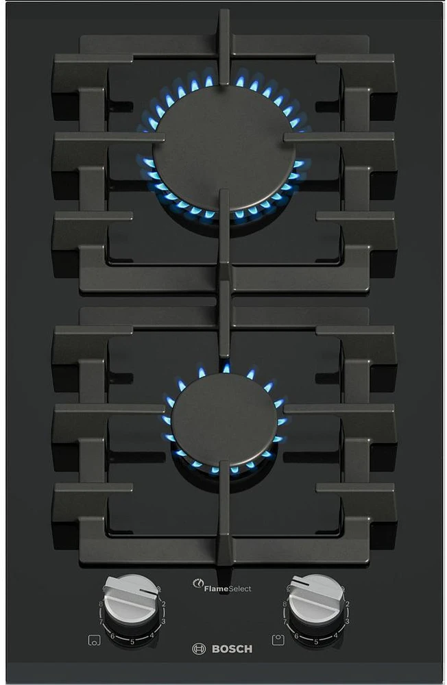 Bosch PRB3A6I40 Serija 8, Domino dujinė kaitlentė, 30 cm, Keramika, Juodas