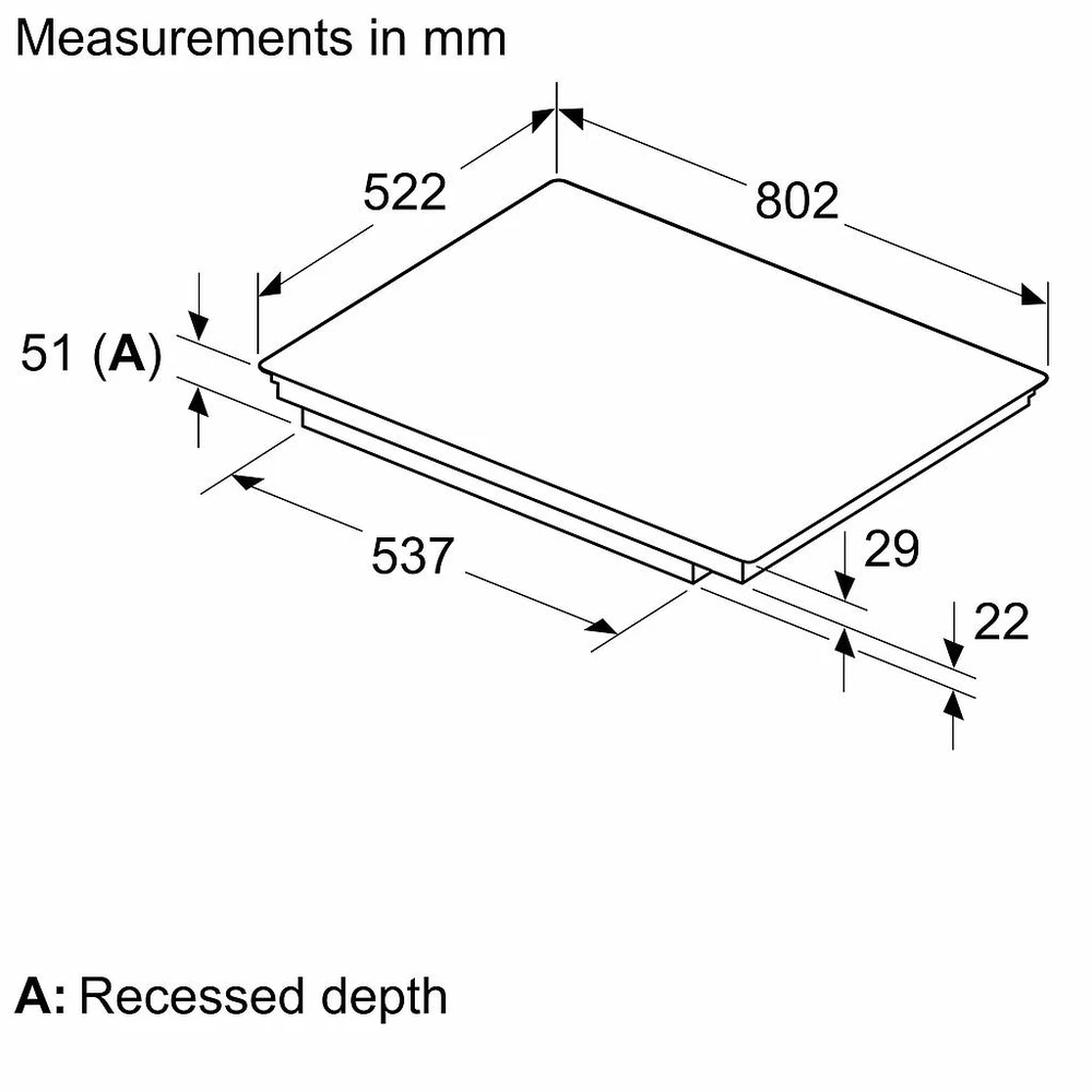 Bosch PVS81AHC1E Serija 6, Indukcinė kaitlentė, 80 cm