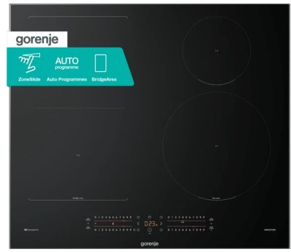 Įmontuojama indukcinė kaitlentė Gorenje G600, GI6432BXWF, 60 cm