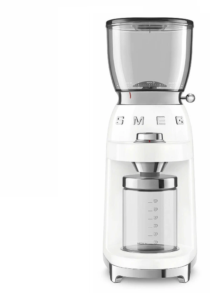 Kavamalė Kavos malūnėlis - Smeg CGF11WHEU 30 malimo lygių baltas