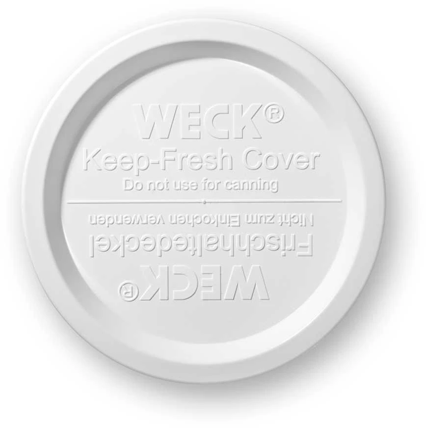 „Keep Fresh Weck“ dangtelis, 12 cm, baltas, 5 vnt.
