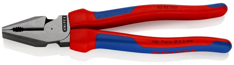 Kombinuotos replės, multi-component rankenomis 225mm, Knipex