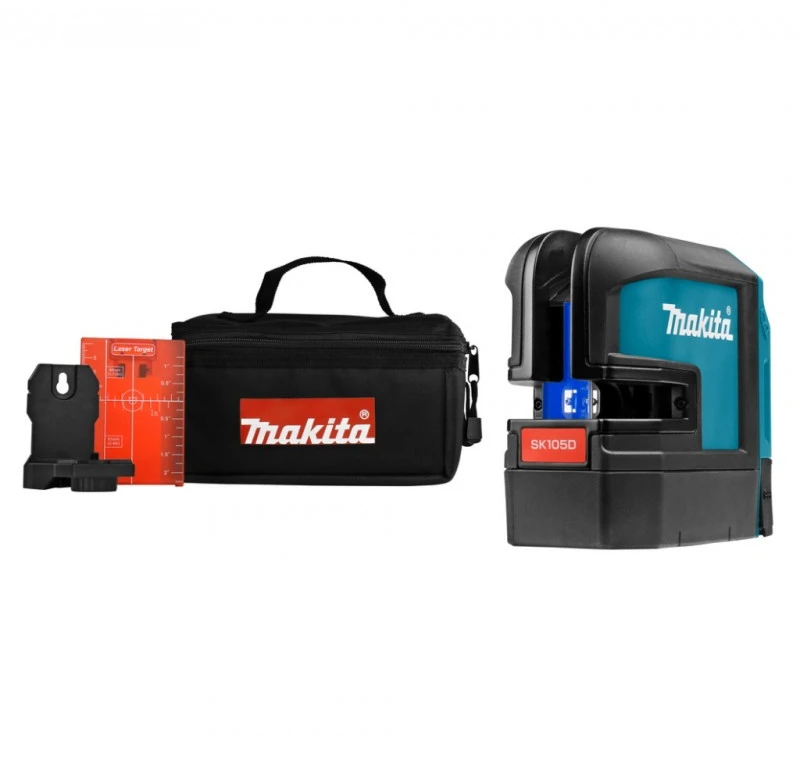 Makita SK105DZ Lazerinis nivelyras su automatinio niveliavimo funkcija, tikslumas ± 0,3mm/1m, IP54