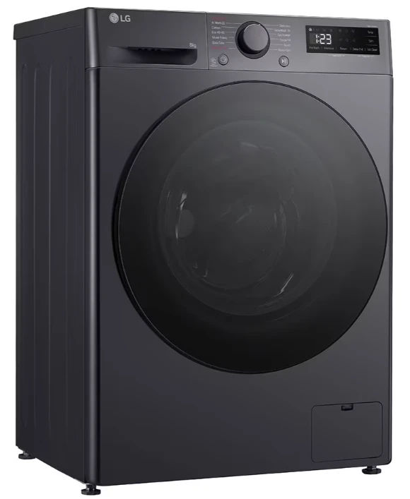 LG | Skalbimo mašina | F2WR508S2M | Energy efficiency class A | Front loading | Skalbimo talpa 8kg | 1200 RPM | Gylis 48 cm | Plotis 60 cm | LED | Middle Juodas