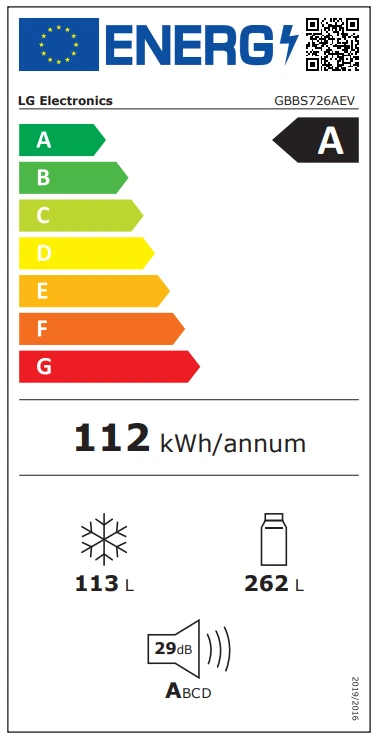 Šaldytuvas LG GBBS726AEV