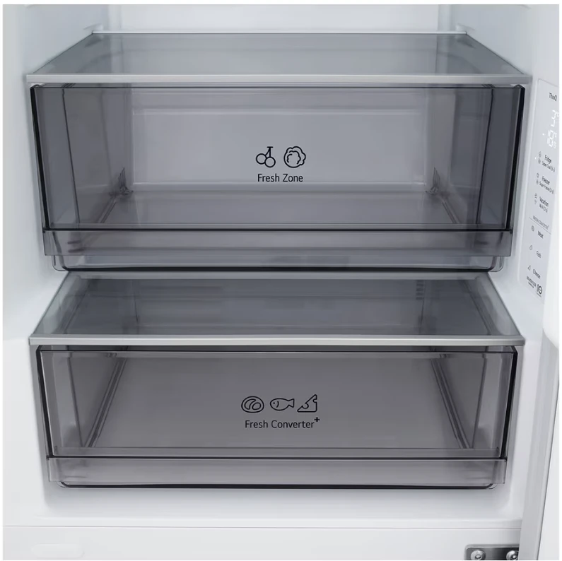 LG Šaldytuvas | GBBSJ1CCPY | Energy efficiency class C | Free standing | Combi | Height 186 cm | Šaldytuvas net capacity 220 L | Šaldiklis net capacity 113 L | Ekranas | 34 dB | Prime Sidabrinis