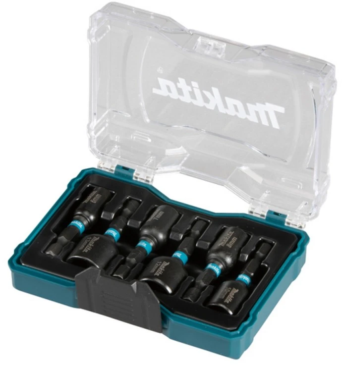 Makita IMPACT Juodas komplektas 6vnt. 1/4"(6, 7, 8, 9, 10, 12 ja 13 mm) E-15768