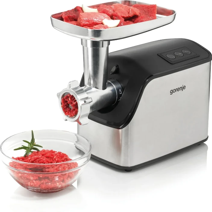 Mėsmalė Gorenje | Meat Grinder | MG2202XE | Stainless Steel/Juodas | 2200 W | Greičių skaičius 1 | Throughput (kg/min) 2.2