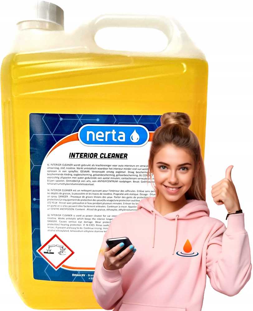 Automobilių salonų šampūnas NERTA Interior Cleaner, 5L