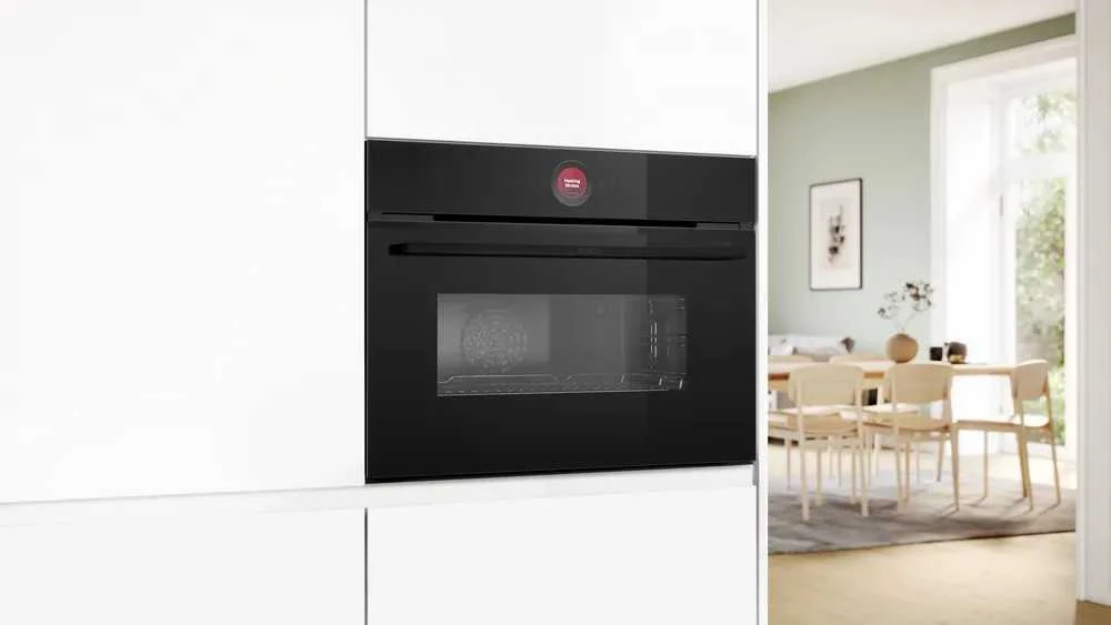 Įmontuojamoji kompaktinė orkaitė su mikrobangų funkcija Bosch CMG9241B1
