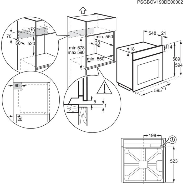 Orkaitė ELECTROLUX EOD7C36H