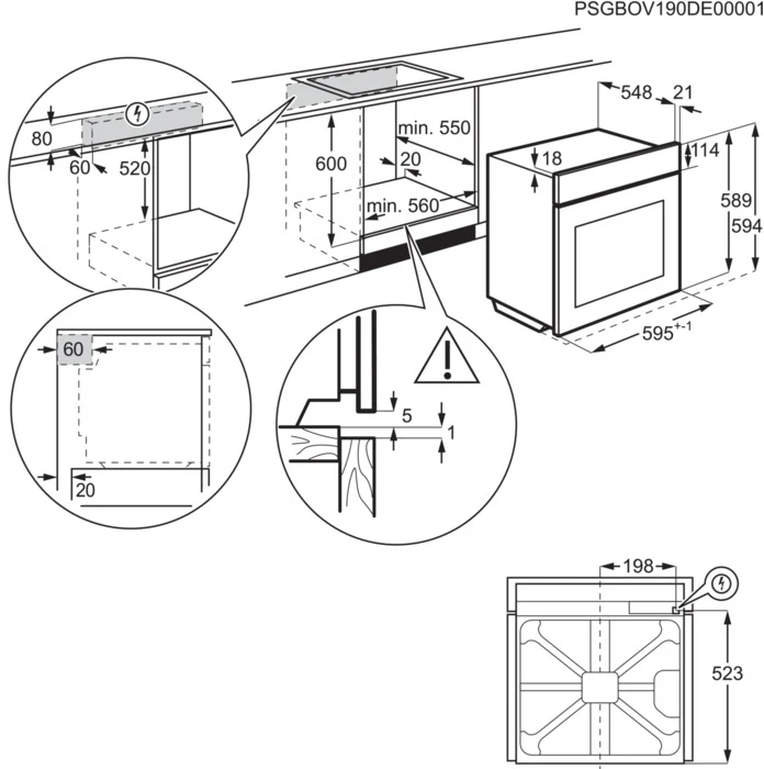 Orkaitė ELECTROLUX EOD7C36H