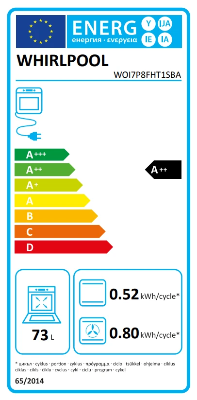 Orkaitė Whirlpool WOI7P8FHT1SBA