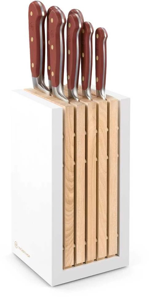 Wusthof Peilio blokas su 7 peiliais, ruda, Classic Colour