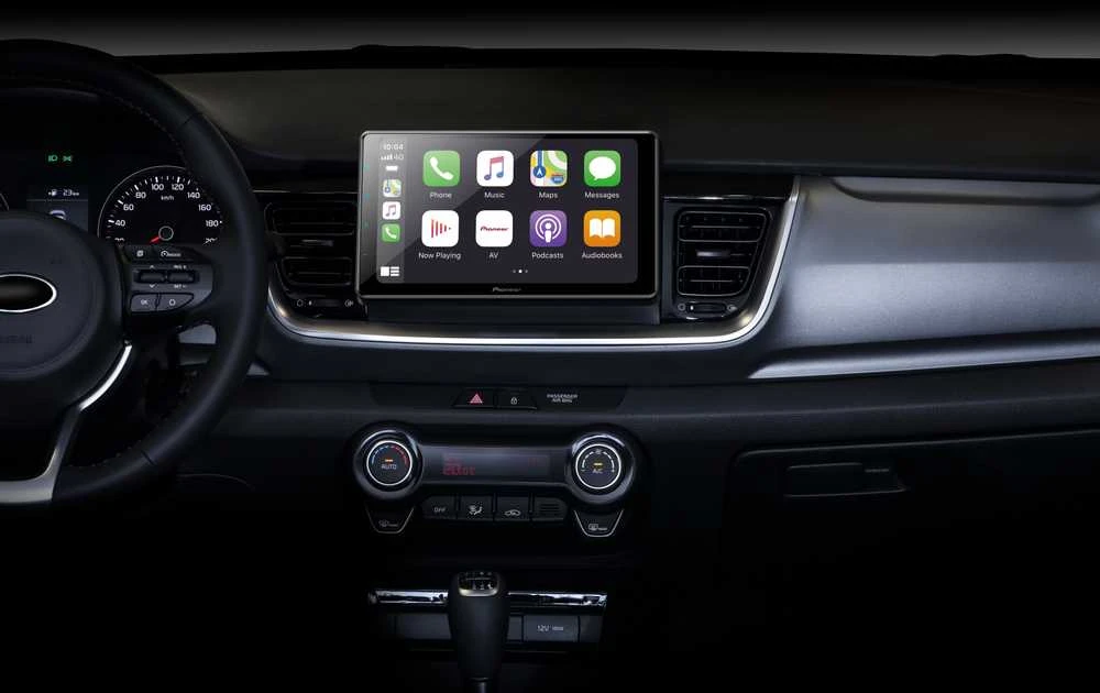 Automagnetola „Pioneer 2DIN CarPlay“, „Android Auto“.