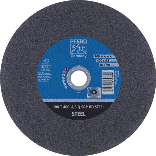 Pjovimo diskas PFERD 100 T400-4.8 Q SG HD Steel